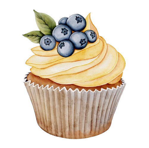 Decorative cupcake illustration